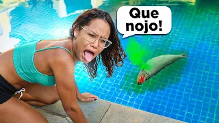 O DIA QUE APARECEU UM PEIXE NA PISCINA DA MANSÃO! #SHORTS