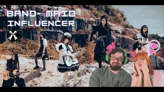 REACTING TO BAND-MAID / influencer (Official Music Video)!!! THEY ARE AMAZING!
