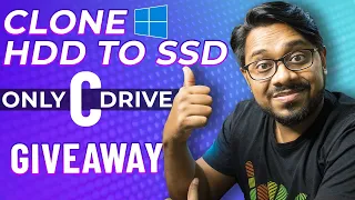 Clone Windows 11 / 10 From HDD to SSD Using AOMEI Backupper for FREE - GIVEAWAY