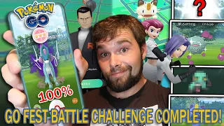100% SHADOW SUICUNE CAUGHT! GO FEST BATTLE CHALLENGE COMPLETED! (Pokemon GO)