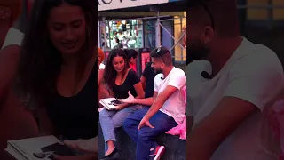 Singing Bollywood Songs to Girls (Times Square) 😳🤪 #bollywood #singinginpublic #indian #nyc #brown