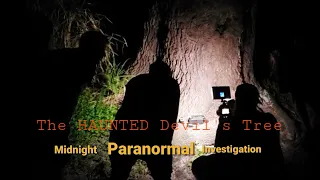The HAUNTED Devils Tree / Midnight Paranormal Investigation / EVPS