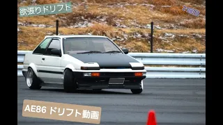 AE86　ドリフト動画　ｱﾈｯｸｽさんのエンジン最高！！