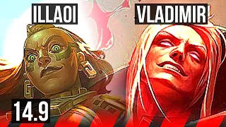 ILLAOI vs VLADIMIR (TOP) | 600+ games | NA Master | 14.9