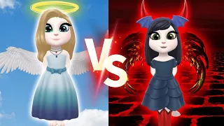 ANGEL ANGELA😇 VS DEVIL ANGELA👿 || new reincarnation || cosplay