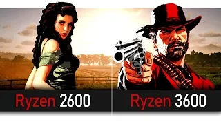 Ryzen 2600 vs 3600 in new games