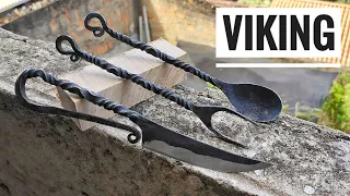 Knife Making - Forging a Viking Knife, Fork and Spoon