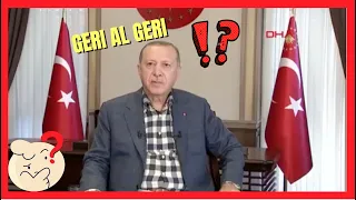 Recep Tayyip Erdoğan: prompter'ın durması sonrası Geri al geri hadisesi