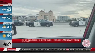 Child injured in shooting on I-880 in Oakland