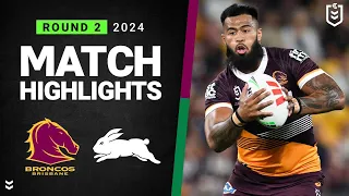 NRL 2024 | Broncos v Rabbitohs | Match Highlights