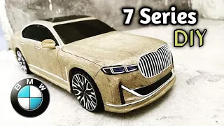 Amazing Diy Cardboard Craft | BMW 7 Series 2020 | how to make car