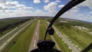 GoPro 3 : Crazy Helicopter Robinson crash avoid during autorotation