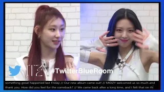 ITZY Twitter Blueroom #GUESSWHO