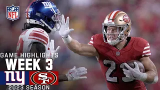 New York Giants vs. San Francisco 49ers | 2023 Week 3 Game Highlights