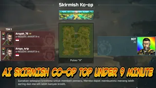 Ai Skirmish Co-oP Map H Island Top Under 9 Minute | vs Bot Ai | Resistance | AOW3 Art Of War 3