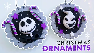 THE NIGHTMARE BEFORE CHRISTMAS Christmas Tree Ornaments | Polymer Clay Tutorial
