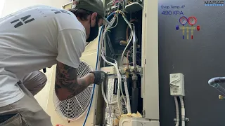 Air Conditioning Technician | How to measure superheat on an old R22 system.