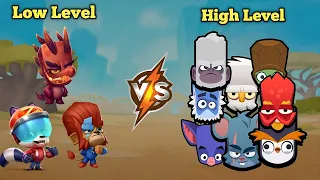 Zooba low level characters vs high level characters