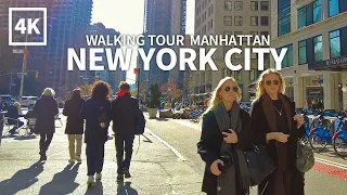 [4K] NEW YORK CITY - Walking Tour Manhattan, Broadway, Flatiron Building, Macy's, NYC, Travel