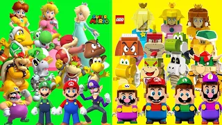 All Super Mario Party characters LEGO vs ORIGINAL