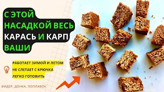 Насадка для рыбалки на крупного КАРАСЯ и КАРПА. Фидер, донка, поплавок.