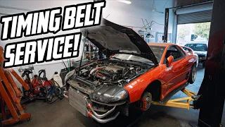 FINALLY Fixing My BROKEN Mitsubishi 3000GT! | Timing Belt & Kit DIY