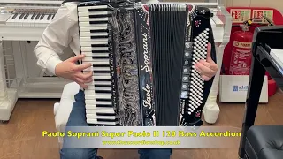 Paolo Soprani Super Paolo II 120 Bass Accordion