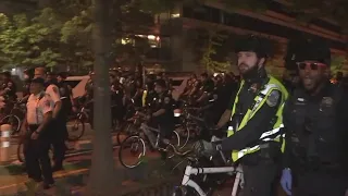 Protesters pepper-sprayed, 33 arrested as DC police clear GW encampment | NBC4 Washington