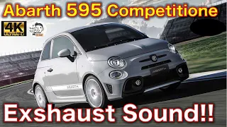 Abarth 595 competizione POV test drive, Great exhaust sound!!