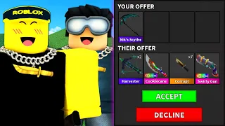 What Do People Offer For NIK'S SCYTHE in Murder Mystery 2... (Roblox Movie)