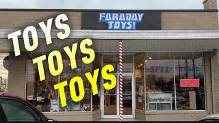 Toy shopping at Faraday Toys