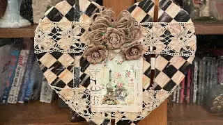 McKenzie Child Style Heart and a Shabby Chic Heart