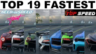 NFS Heat - Top 19 Fastest Cars (2022 Update)