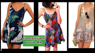 VESTIDO ALCINHA COSTURA  INICIANTE  DIY Luciete  Vasconcelos