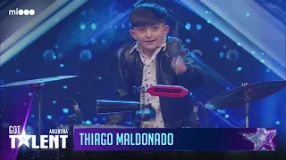 Thiago Maldonado de 12 años - Timbales | Audiciones | Got Talent Argentina 2023