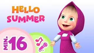 TaDaBoom English 🌞🎈 Hello Summer 🎈🌞 Karaoke collection for kids 🎵🎤 Masha and the Bear songs