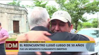 Padre e hijo se reencontraron luego de 50 años separados