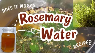 ROSEMARY WATER RECIPE WITH A TWIST | FAST HAIR GROWTH #rosemarywater #fasthairgrowthremedy