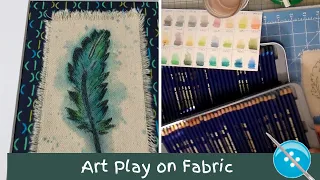 Inktense Pencils on Fabric, Art Play on Fabric