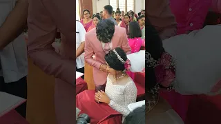 Megha Sandeep Marriage | Christian Marriage | Sandeep Megha Wedding | #shorts