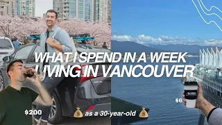 what i spend in a week living in vancouver (as a 30 year old) 💸