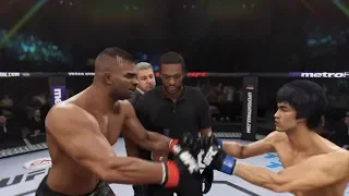 Alistair Overeem vs. Bruce Lee (EA sports UFC 3) - CPU vs CPU - Crazy UFC 👊🤪