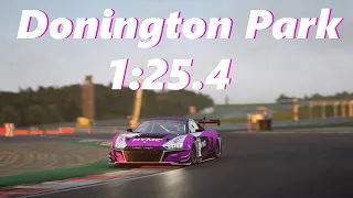Donington Park Hotlap + SETUP | 1:25.4 | Audi R8 LMS EVO II GT3 | Assetto Corsa Competizione v1.8.19