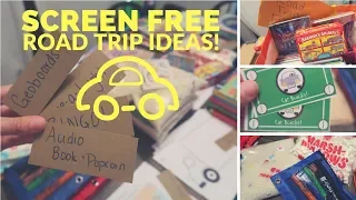 SCREEN FREE Road Trip Ideas || Free Printables