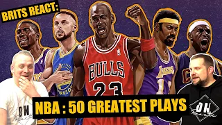 British Reactions to NBA's TOP 50 Plays Of ALL TIME | DN Reacts