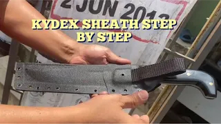 MAKING KYDEX KNIFE SHEATH STEP BY STEP