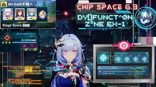 Honkai Impact - Chip Space 6.3 Dysfunction Zone EX-1 (MAX Score 3000) | Elemental Rush Stage w/1set