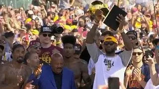 LeBron James' victory rally speech