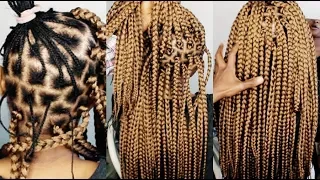 NO CORNROWS CROCHET BRAIDS ONLY (1 HOUR )- HOW TO