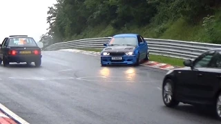 Highlights Nordschleife CRASH & ACTION, many Spins & Drifts Touristenfahrten 16.8.2015